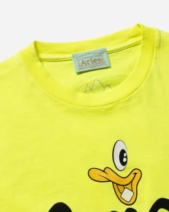 SLAM JAM SRL (ARIES ROA) Aged Aye Duck Fluoro T-shirt< T-Shirts & Hauts