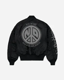 SLAM JAM SRL (ARIES ROA) Alpha Industries No War MA-1 Jacket< Vestes Et Manteaux