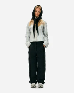 GANNI A/S Boucle Suiting Pants< Pantalons