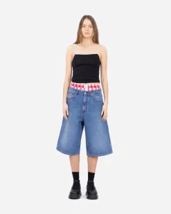 SASU DOVER STREET MARKET PARIS (ERL) Denim Indiana Skate Shorts< Shorts