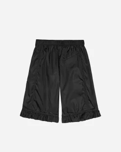 GANNI A/S Duchesse Nylon Midi Ruffle Shorts< Shorts