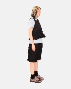 GANNI A/S Duchesse Nylon Open Back Frill Top< T-Shirts & Hauts