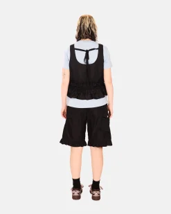 GANNI A/S Duchesse Nylon Open Back Frill Top< T-Shirts & Hauts