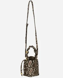 GANNI A/S Ganni Bou Bucket Mini Snake< Sacs Et Sacoches
