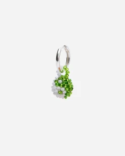 Pura Utz ApS Green White Yin Yang Earring< Bijoux