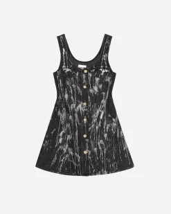 GANNI A/S Heavy Denim Mini Dress< Robes Et Jupes