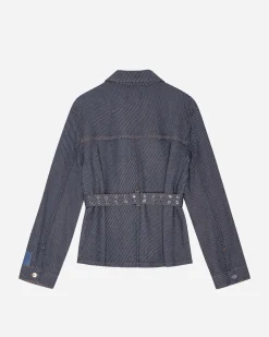 GANNI A/S Heavy Twill Denim Short Jacket< Vestes Et Manteaux