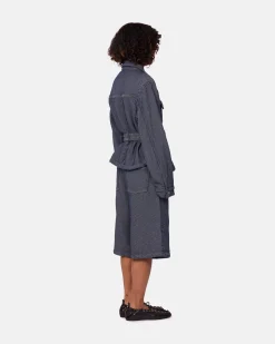 GANNI A/S Heavy Twill Denim Short Jacket< Vestes Et Manteaux