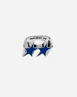 The Future AS - TwoJeys Icon Blue Enameled Single Ring< Bijoux