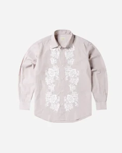 SLAM JAM SRL (ARIES ROA) Lace Overprinted Poplin Shirt< Chemises