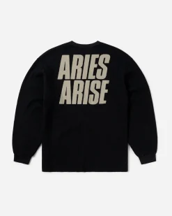 SLAM JAM SRL (ARIES ROA) Peace Press Gothic Waffle Longsleeve< T-Shirts & Hauts