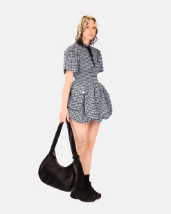 GANNI A/S Seersucker Check Mini Smock Dress< Robes Et Jupes