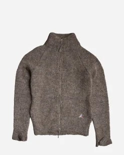 SLAM JAM SRL (ARIES ROA) Tasna Mohair Zip Up Sweater< Outdoor|Sweats À Capuche & Sweats