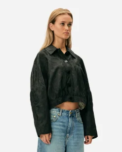 GANNI A/S Textured Cloqué Short Jacket< Vestes Et Manteaux